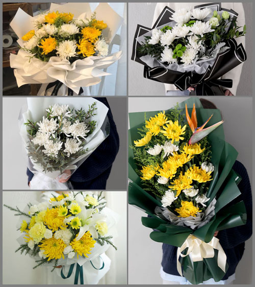 浙江省丽水云和县紧水滩镇莲塘村白事花束代送